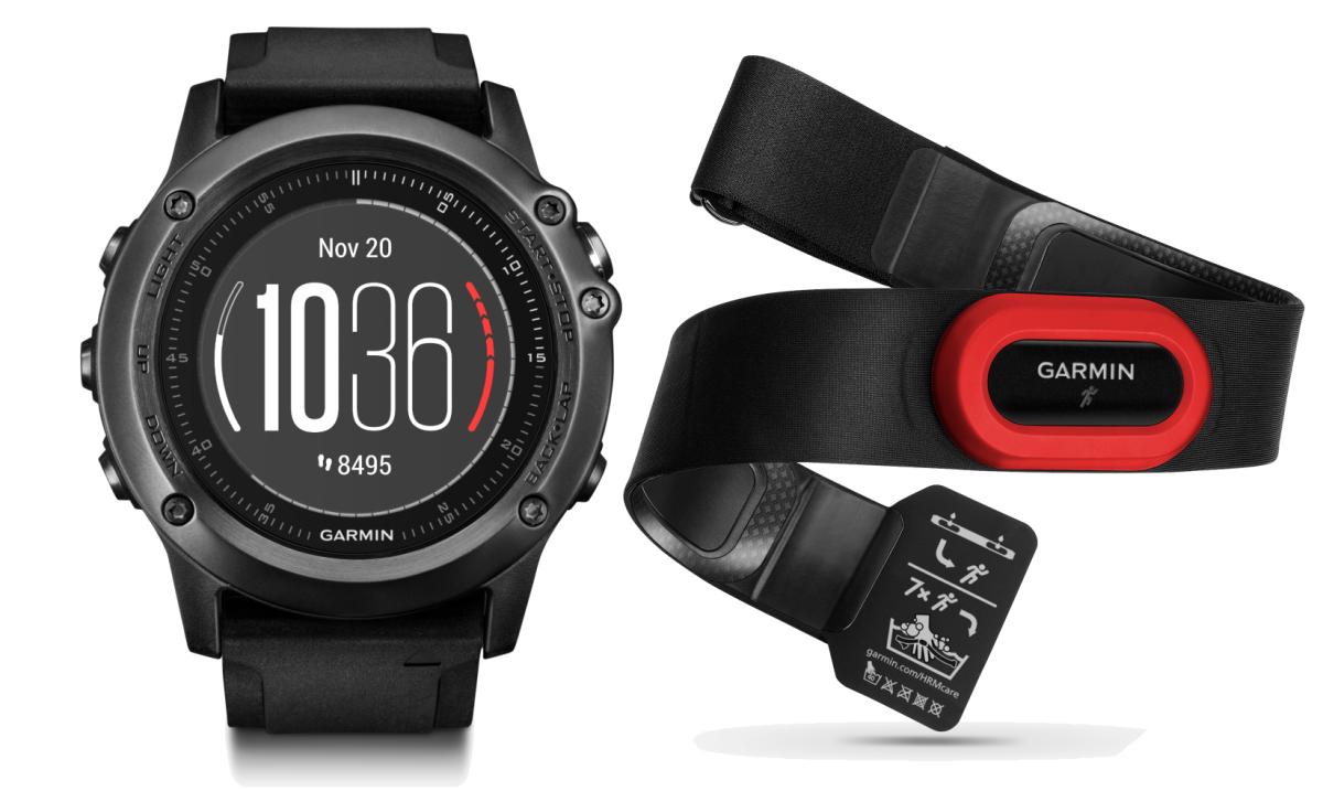 Спортивные часы Garmin Fenix 3 Sapphire HR+HRM -Run, цвет: черный, серый. 010-01338-74DRIW.611.IN Спортивные часы Garmin Fenix 3 Sapphire HR+HRM -Run, цвет: черный, серый. 010-01338-74DRIW.611.INОптический пульсометр Elevate на запястье + нагрудный пульсометр HRM-RunМониторинг: Физической активностиДатчики: GPS- трекер;Барометр;Гироскоп;Компас;Пульсометр;Сердечного ритмаОсобенности: Влагозащищенный;Оповещения со смартфона;Часы;Водонепроницаемый;ПротивоударныйСовместимое ОС: GARMINМатериал корпуса: Нержавеющий медицинский металлМатериал ремешка/браслета: СиликонДлина ремешка: 16 см Время работы: 6 недельИнтерфейс: BluetoothМетод зарядки: microUSB 2.0Вид аккумулятора: Li-ionЕмкость аккумулятора: 300 mA