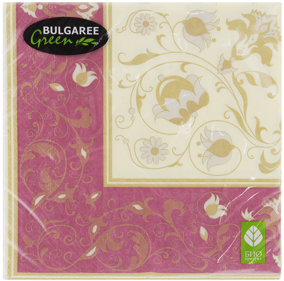 Салфетки бумажные Bulgaree Green Белиссимо, трехслойные, 33 х 33 см, 20 штTF-14AU-12 Салфетки бумажные Bulgaree Green Белиссимо, трехслойные, 33 х 33 см, 20 штTF-14AU-12Трехслойные салфетки Bulgaree Green Белиссимо выполнены из 100%целлюлозы и оформлены красивым рисунком. Изделия станут отличным дополнением любого праздничного стола. Они отличаются необычной мягкостью, прочностью и оригинальностью.Размер салфеток в развернутом виде: 33 х 33 см.