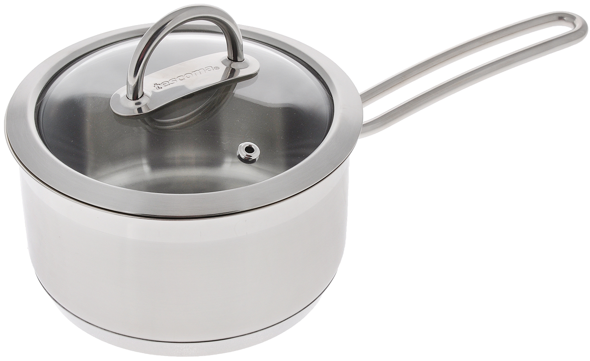 Ковш Tescoma Vision с крышкой, 1,5 л94672 Ковш Tescoma Vision с крышкой, 1,5 л94672Ковш Tescoma Vision, изготовленный из высококачественной нержавеющей стали, имеет многослойное дно, что значительно снижает вероятность пригорания пищи. Внешняя поверхность ковша оформлена сочетанием зеркальной и матовой полировки. Изделие оснащено ручкой для удобного использования. Уникальная крышка, изготовленная из жаропрочного стекла и нержавеющей стали, оснащена отверстием для выхода пара.Ковш Tescoma Vision - это идеальный подарок для современных хозяек, которые следят за своим здоровьем и здоровьем своей семьи. Эргономичный дизайн и функциональность позволят вам наслаждаться процессом приготовления любимых и полезных для здоровья блюд. Подходит для газовых, электрических, стеклокерамических и индукционных плит. Можно мыть в посудомоечной машине.Диаметр: 16 см.Высота стенки: 9 см.Длина ручки: 15,5 см.