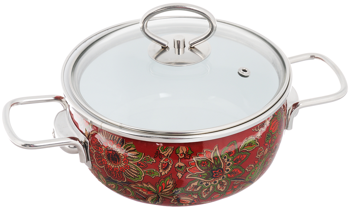 Кастрюля эмалированная Vitross Imperio с крышкой, 1,5 л54 009312 Кастрюля эмалированная Vitross Imperio с крышкой, 1,5 л54 009312Кастрюля Vitross Imperio изготовлена на стальной основе со стеклокерамическим покрытием - наиболее безопасный вид посуды. Стеклокерамика инертна и устойчива к пищевым кислотам, не вступает во взаимодействие с продуктами и не искажает их вкусовые качества. Прочный стальной корпус обеспечивает эффективную тепловую обработку пищевых продуктов, не деформируется с процессе эксплуатации. Посуда Vitross идеально подходит для тепловой обработки и хранения пищевых продуктов, приготовления холодных блюд и сервировки стола. Кастрюля оснащена двумя удобными ручками из нержавеющей стали. Крышка, выполненная из термостойкого стекла, позволит вам следить за процессом приготовления пищи. Крышка плотно прилегает к краю кастрюли, предотвращая проливание жидкости и сохраняя аромат блюд.Изделие подходит для всех типов плит, включая индукционные. Можно мыть в посудомоечной машине.Это идеальный подарок для современных хозяек, которые следят за своим здоровьем и здоровьем своей семьи. Эргономичный дизайн и функциональность позволят вам наслаждаться процессом приготовления любимых, полезных для здоровья блюд. Характеристики:Материал: сталь, стекло, эмаль. Объем: 1,5 л. Внутренний диаметр: 17,5 см. Высота стенки: 7 см. Толщина дна: 0,5 см. Артикул: 8SA165S.