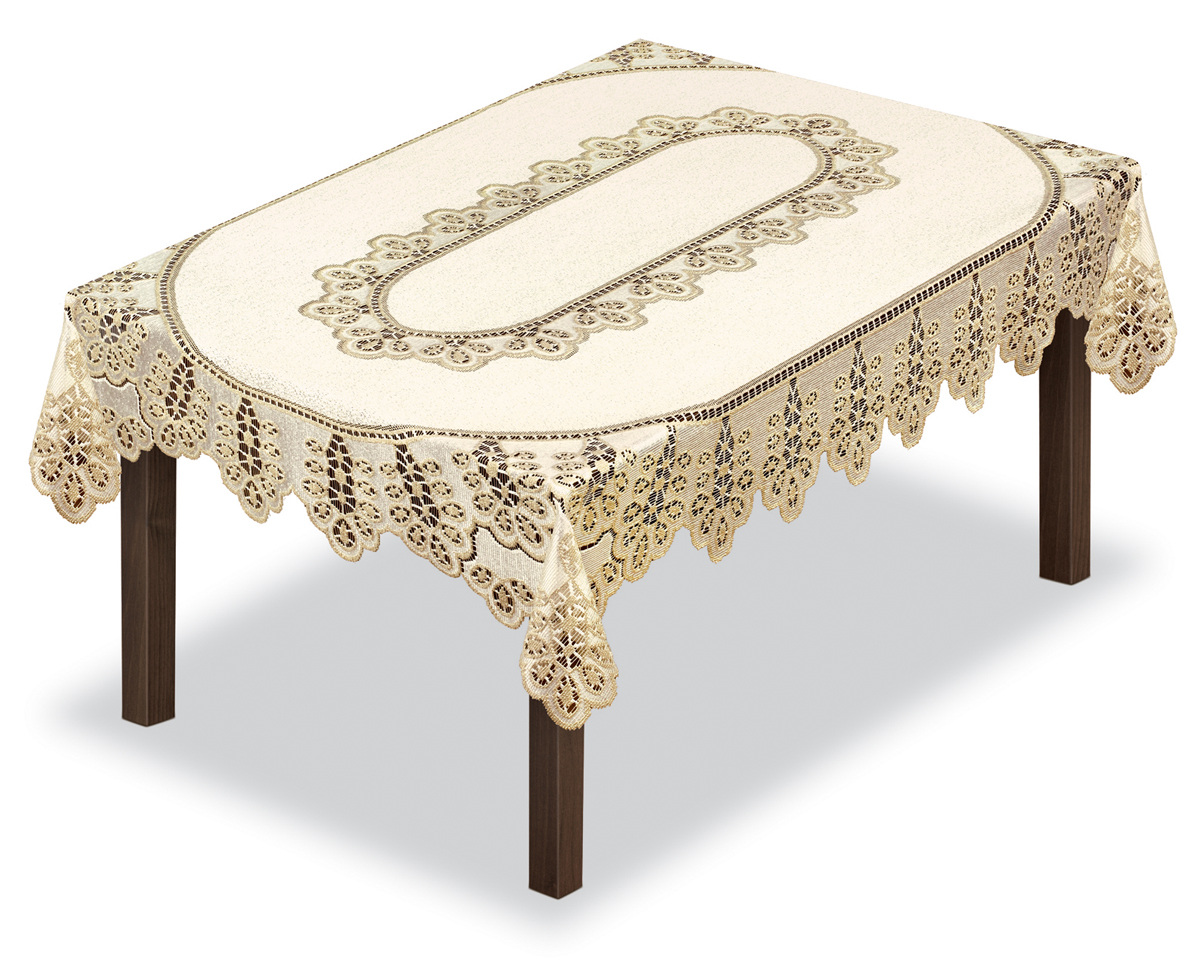 Скатерть Haft, прямоугольная, цвет: кремовый, золотистый, 120 х 160 см80009 Скатерть Haft, прямоугольная, цвет: кремовый, золотистый, 120 х 160 см80009Оригинальная ,ажурная скатерть из ткани жаккардового переплетения шир.120см* длина 160 см.Скатерть прекрасна в уходе,не требует глажки и быстро сохнет