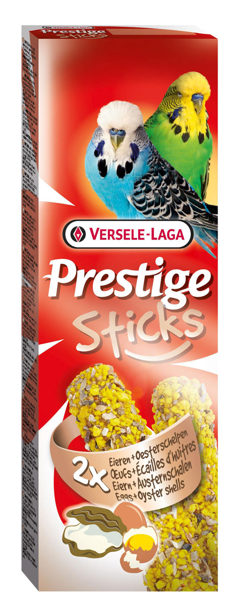 Палочки для волнистых попугаев Versele-Laga Prestige, с яйцом и ракушечником, 2 х 30 г0120710 Палочки для волнистых попугаев Versele-Laga Prestige, с яйцом и ракушечником, 2 х 30 г0120710Палочки для волнистых попугаев Versele-Laga с яйцом и ракушечником.Палочки спресованы из отборных ингредиентов, которые принесут только пользу здоровью и самочувствию птицы. Дополнительно добавленный ракушечник окажет благотворное влияние на работу желудка и пищеварение в целом птицы.Ваши птицы полюбят это бесподобное лакомство.В упаковке: 2 палочки.