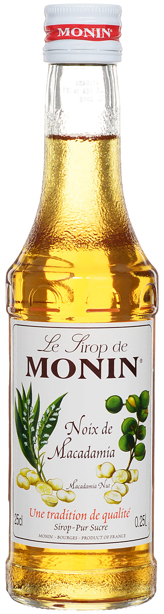 Monin Бразильский орех сироп, 0.25 л0120710 Monin Бразильский орех сироп, 0.25 л0120710Густой и маслянистый вкус сиропа Monin Бразильский орех очень напоминает более знакомый в России фундук. Подходит к десертам, кофе, лимонаду, чаю, коктейлям.Сиропы Monin выпускает одноименная французская марка, которая известна как лидирующий производитель алкогольных и безалкогольных сиропов в мире. В 1912 году во французском городке Бурже девятнадцатилетний предприниматель Джордж Монин основал собственную компанию, которая специализировалась на производстве вин, ликеров и сиропов. Место для завода было выбрано не случайно: город Бурже находился в непосредственной близости от крупных сельскохозяйственных районов - главных поставщиков свежих ягод и фруктов.Производство сиропов стало ключевым направлением деятельности компании Monin только в 1945 году, когда пост главы предприятия занял потомок основателя - Пол Монин. Именно под его руководством ассортимент марки пополнился разнообразными сиропами из натуральных ингредиентов, которые молниеносно заслужили блестящую репутацию в кругу поклонников кофейных напитков и коктейлей. По сей день высокое качество остается базовым принципом деятельности французской марки. Сиропы Monin создаются исключительно из натуральных ингредиентов по уникальным технологиям, позволяющим сохранять в готовом продукте все полезные свойства природного сырья.Эксперты всего мира сходятся во мнении, что сиропы Monin - это законодатели мод в миксологии. Ассортимент французской марки на сегодняшний день является самым широким и насчитывает полторы сотни уникальных вкусовых решений. В каталоге компании можно найти как классические вкусы для кофейных напитков (шоколадный, ванильный, ореховый и другие сиропы), так и весьма экзотические варианты (сиропы со вкусом кокоса, зеленой мяты, тирамису, блю курасао, аниса, грейпфрута, пина колады и так далее.). Отметим, что все сиропы обладают мягкими, деликатными вкусовыми и ароматическими характеристиками, что говорит о натуральном составе продуктов.
