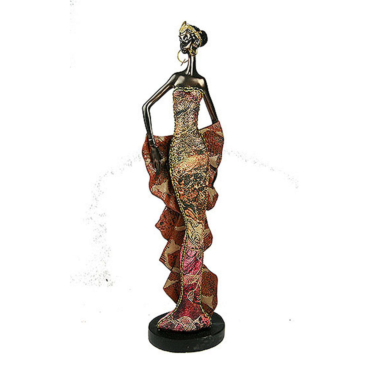 Статуэтка Русские Подарки Африканка, 7 х 9 х 33 см28907 4 Статуэтка Русские Подарки Африканка, 7 х 9 х 33 см28907 4Статуэтка Русские Подарки Африканка, изготовленная из полистоуна, имеет изысканный внешний вид. Изделие станет прекрасным украшением интерьера гостиной, офиса или дома. Вы можете поставить статуэтку в любое место, где она будет удачно смотреться и радовать глаз. Правила ухода: регулярно вытирать пыль сухой, мягкой тканью.