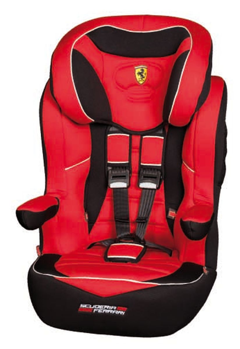 Nania Автокресло Imax SP Ferrari Corsa от 9 до 36 кгCA-3505 Nania Автокресло Imax SP Ferrari Corsa от 9 до 36 кгCA-3505Автокресло Nania Imax SP группы 1-2-3 предназначено для детей весом от 9 до 36 кг (от 8 месяцев до 12 лет) и соответствует стандартам ECE R44/04.Благодаря длительному периоду использования и регулируемому по высоте подголовнику Nania Imax SP охватывает все возрастные группы от 8 месяцев до 12 лет (когда кресло уже не нужно). Nania Imax SP было разработано на основе требований безопасности, а также ортопедических факторов: мягкие обивка и подушки, а также анатомическая форма Nania Imax SP обеспечивает комфорт даже в дальних поездках. Nania Imax SP имеет удобные подлокотники, которые при необходимости можно поднять вверх. Система боковой защиты Side Protection (SP) обеспечивает необходимую безопасность даже при боковом столкновении. Подголовник можно отрегулировать по высоте, таким образом автокресло оптимально адаптируется к росту ребенка. 5-ти точечные ремни безопасности можно регулировать не только по длине и высоте, но и снять совсем, когда ребенок подрастет. Обивка выполнена из 100% полистирола, которую легко снимается и моется. Серия FERRARI - фирменные цвета итальянского спорткара в сочетании с автокреслом серии LUXE. Гарантирует европейское качество и обеспечивает безопасность пассажира.Технические характеристики:Внешние размеры (Д х Ш х В): 45 см x 45 см x 72-88 см Внутренние размеры (Д х Ш): 32 см x 40 см.Высота спинки:64 см - 75 см.Вес: 4,7 кг.Монтаж в автомобиле: Задний диван или сиденье пассажира.Направление установка: по ходу движения.Класс: I-III, 9-36 кг.Система крепления: 5-точечные ремни безопасности.Ткань: 100% полиэстер, стирать до 30°C.
