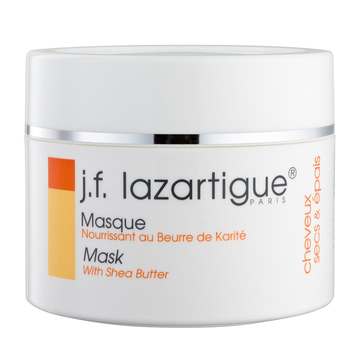 J.F.Lazartigue Питательная маска с маслом ши (карите) (для густых сухих или нормальных волос) 250 млFS-00897 J.F.Lazartigue Питательная маска с маслом ши (карите) (для густых сухих или нормальных волос) 250 млFS-00897Процедура глубокого действия для сухих и поврежденных нормальных и густых волос. Основной активный ингредиент – натуральное масло ши (карите) из плодов африканского масляного дерева. Проникая в сердцевину стержней волос, масло создает оздоровительный эффект, прекрасно защищает волосы, восстанавливает их структуру, придает силу, делает волосы приятными на ощупь.