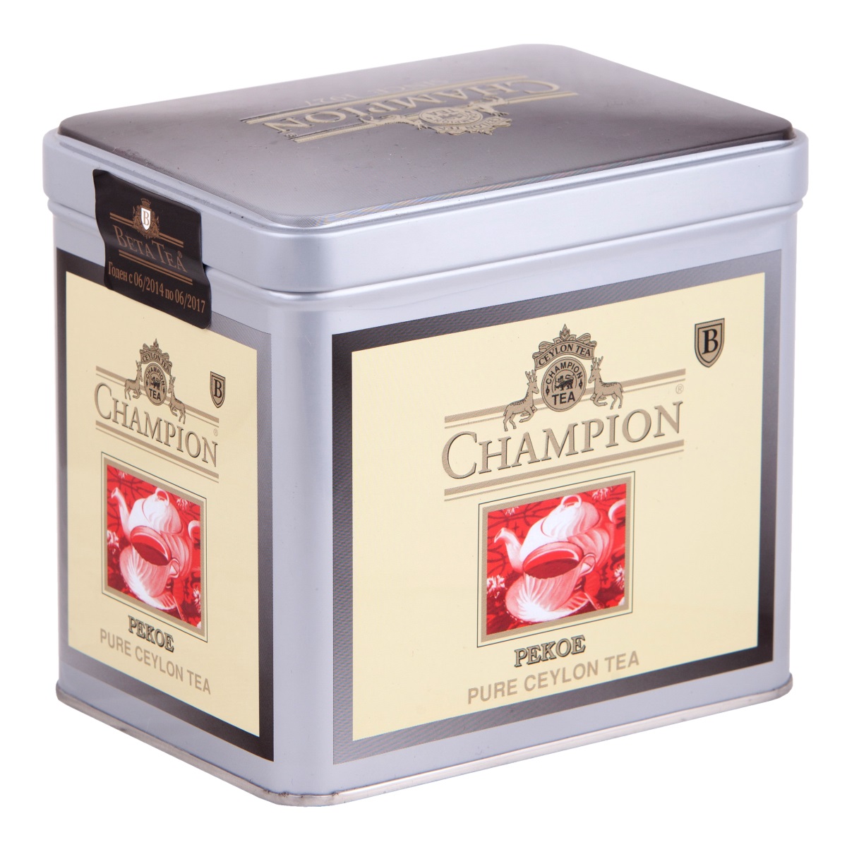 Champion Пеко черный листовой чай, 250 г (металлическая банка)101246 Champion Пеко черный листовой чай, 250 г (металлическая банка)101246Чай Champion Пеко с богатым вкусом, прозрачным и золотистым цветом дает возможность любителям чая оценить настоящий вкус напитка. Чай этого сорта выращивается на плантациях Шри-Ланки. При его создании используется особая технология скручивания чайных листочков. Сочный насыщенный цвет, богатый аромат и терпкость - его отличительные характеристики.