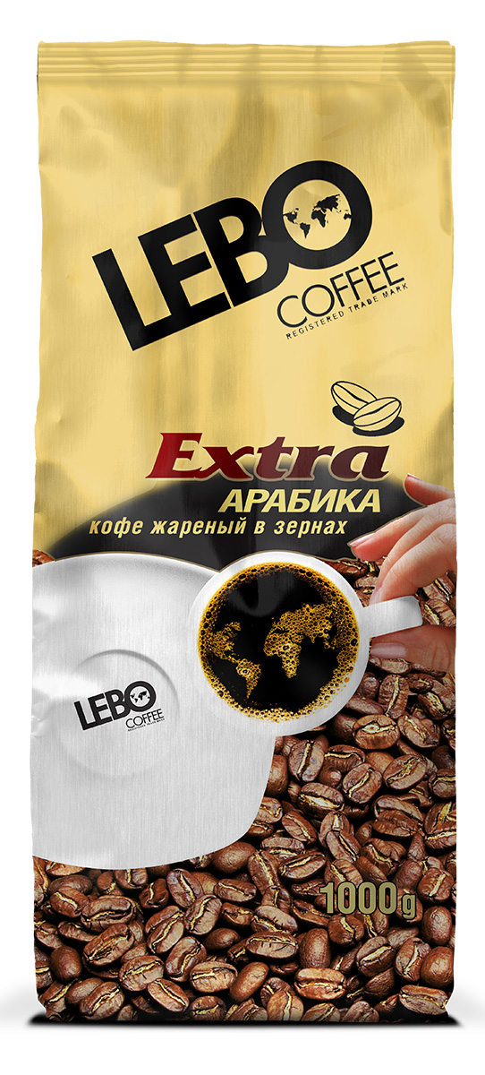 Lebo Extra Арабика кофе в зернах, 1 кг0120710 Lebo Extra Арабика кофе в зернах, 1 кг0120710Неповторимый купаж кофе Lebo Extra приготовлен из отборных сортов кофе, выращенных на высокогорных плантациях Центральной и Южной Америки, Африки и Индии. Кофе с богатым ароматом, плотным вкусом, с легкими нотами цитруса и шоколадными полутонами. С самого первого глотка его бодрящий вкус и деликатный, богатый аромат покорит даже самого настоящего гурмана.
