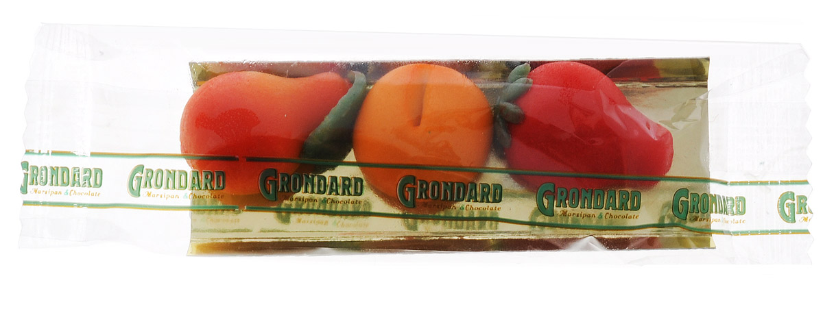 Grondard Marzipan Марципановые фрукты конфеты, 36 г0120710 Grondard Marzipan Марципановые фрукты конфеты, 36 г0120710Нежные марципановые конфеты в оригинальном исполнении подарят истинное наслаждение великолепным вкусом. Это лакомство придется по вкусу как взрослым, так и маленьким сладкоежкам. Их изысканный и оригинальный марципановый вкус поможет перенестись в атмосферу мечтаний и грез. Очаруйтесь их вкусом, оцените все грани этого изящного лакомства от компании Grondard.