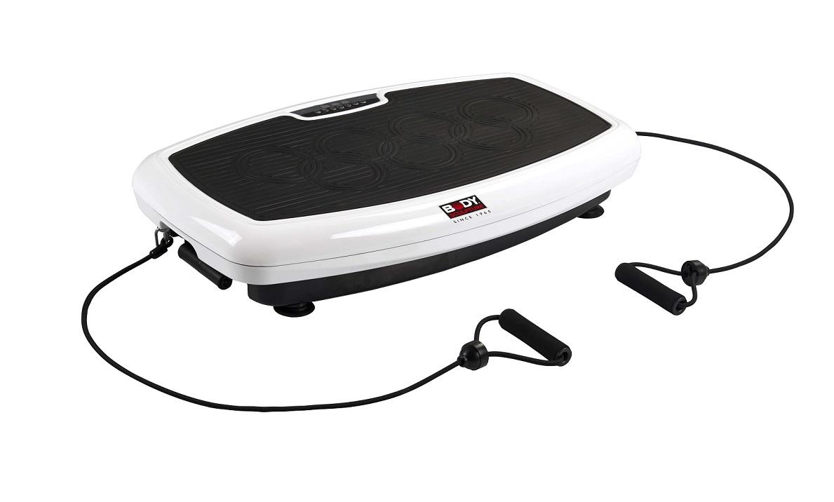 Виброплатформа Sport Elit ВМ-1506Хот Шейперс Виброплатформа Sport Elit ВМ-1506Хот ШейперсВиброплатформа для интенсивных тренировок в домашних условиях. 10 минут занятий на виброплатформе по своему эффекту равны:•одному часу тренировок на тренажерах в гимнастическом зале;•двум часам «качания» пресса;•двум часам игры в теннис;•двум часам быстрого бега.Мягкое, антискользящее покрытие позволяет комфортно проводить тренировки. Двигатель 80W. Многофункциональный компьютер с цифровым дисплеем позволяет выбирать разные уровни тренировки, устанавливать время тренировки, обладает функцией быстрого запуска, 3 –мя автоматическими и 1 -ой пользовательской программой, отображает параметры тренировки: текущий режим, скорость, время занятия. Скоростной режим:от 1 до 20. Питание: 220V. Опоры выполнены в форме присосок, обеспечивающие более устойчивое сцепление с полом, обладают демпфирующим эффектом. Пульт дистанционного управления на батарейках - позволяет менять режимы тренировки из любого положения, не прерывая занятия.Эспандеры из износоустойчивого материала, регулируются по длине. Максимальный вес пользователя:120 кг.Габариты: 76,4х43,8х13,5 см. Размер коробки: 83х49х19 см. Вес: 15,1/17,2 кг.