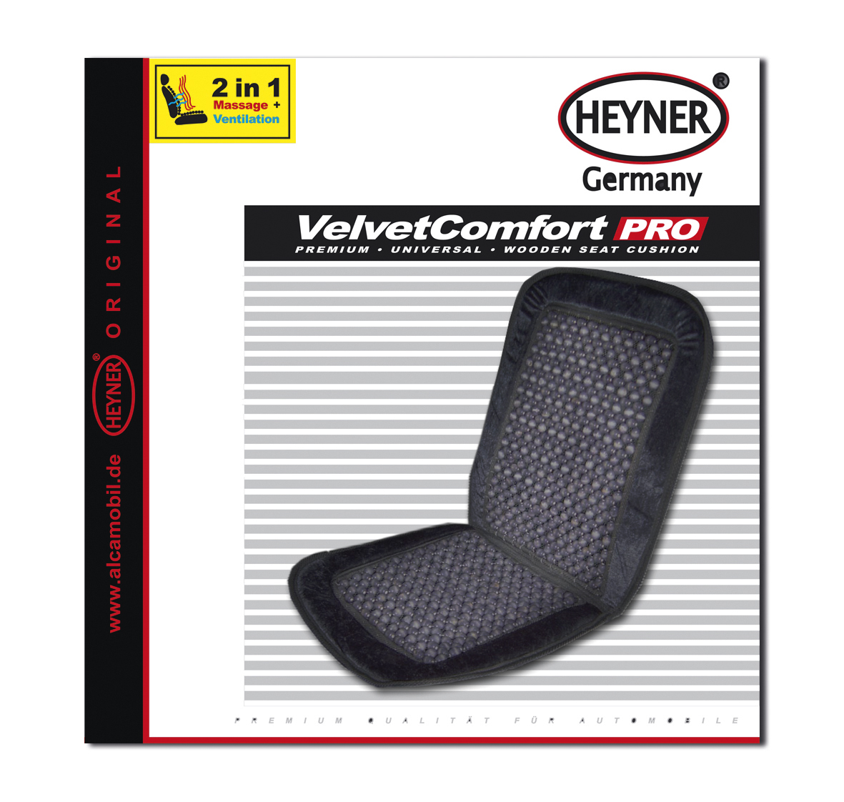 Накидка-массажер на сиденье Heyner, деревянные шарики, цвет: черный98298130 Накидка-массажер на сиденье Heyner, деревянные шарики, цвет: черный98298130Накидка Heyner обеспечивает массаж и охлаждение для водителя и пассажиров посредством деревянных шариков. Быстро и просто устанавливается на сиденье. Накидка выполнена из велюра.