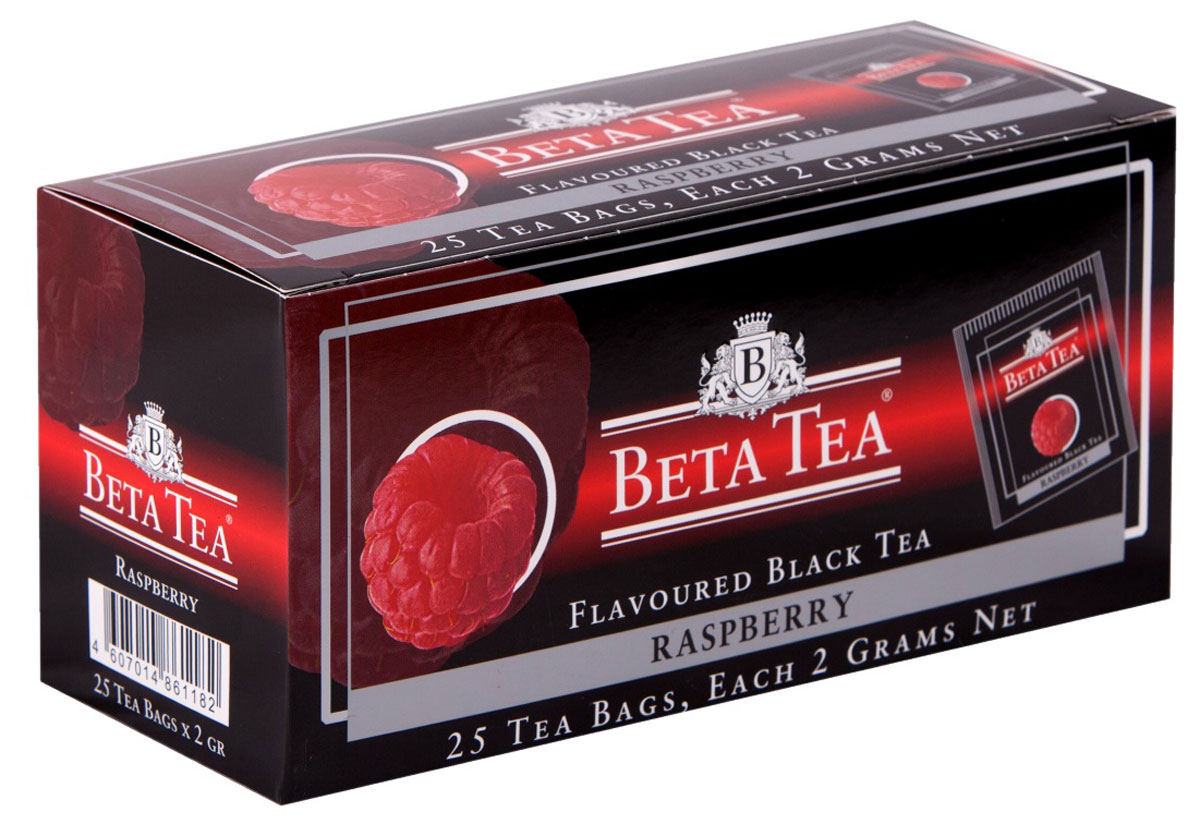 Beta Tea Малина чай в пакетиках, 25 шт101246 Beta Tea Малина чай в пакетиках, 25 шт101246Бета Малина содержит в себе неповторимый аромат малины, что придает чаю изысканный вкус. Этот чай, собранный с самых лучших плантаций Цейлона, производится в экологически чистых условиях при помощи современных технологий.