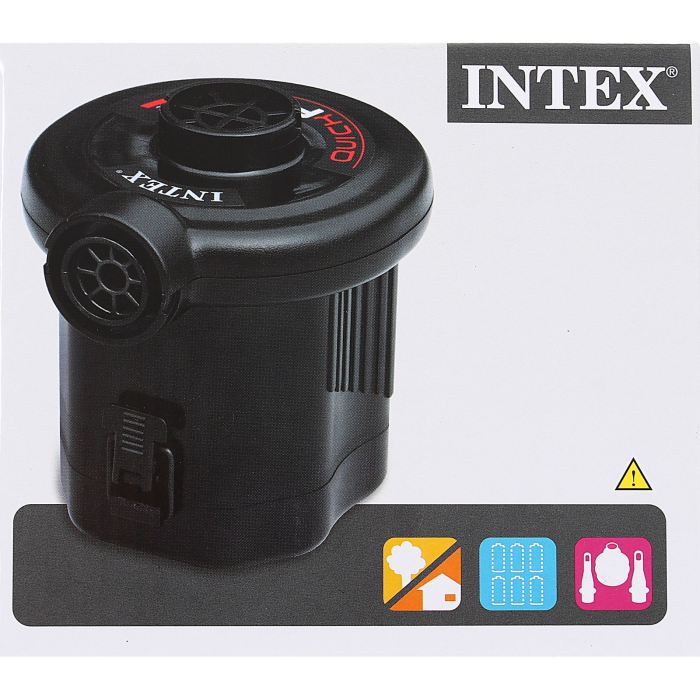 Насос Intex три насадки, цвет: черный. 68638GESS-701 Насос Intex три насадки, цвет: черный. 68638GESS-701Насос на батарейках – настоящее спасение!Представляете, приезжаете компанией на озеро, время к ночи, и вам нужно надуть матрас. Прикуриватель в авто уже занят, а спать хочется сейчас! Розетку 220V естественно нигде не найти. Или вы отправились в пеший поход в места, где не ступала нога человека.Вас спасет насос на батарейках! Пара минут, и спальное место уже готово. Так же быстро можно быстро откачать воздух и обратно. Благодаря различным насадкам вы можете накачать любые предметы. Насос на батарейках – незаменимый помощник в путешествиях, дома и на даче.Насос на батарейках (6 С, три насадки)