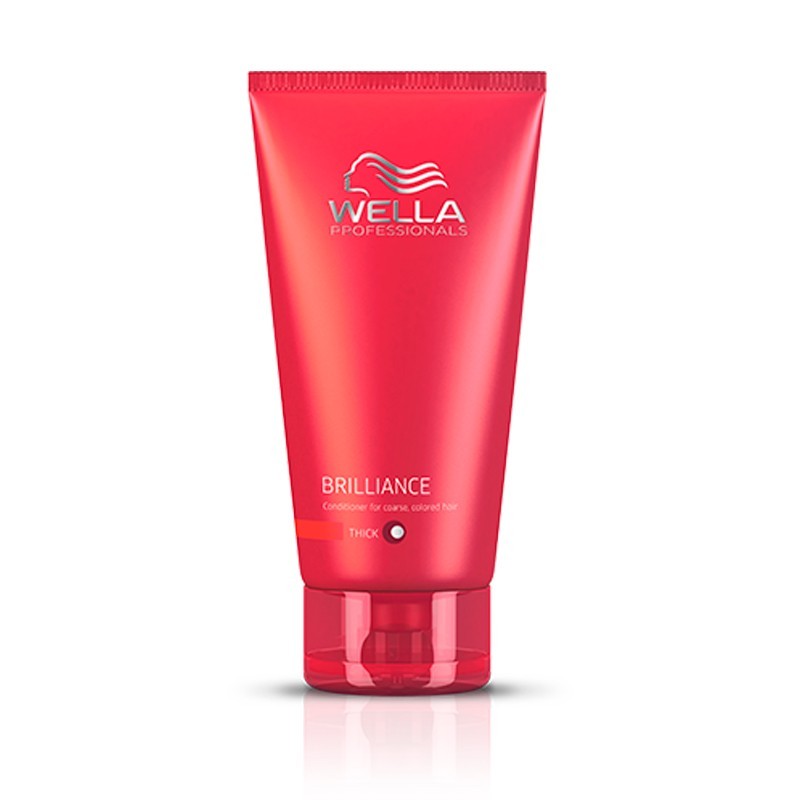 Wella Бальзам Brilliance Line для окрашенных жестких волос, 200 млFS-00897 Wella Бальзам Brilliance Line для окрашенных жестких волос, 200 млFS-00897Для интенсивного ухода за жесткими окрашенными волосами стоит воспользоваться новинкой серии Brilliance - бальзамом, который окажет комплексное, активное воздействие. Увлажнение, антистатический эффект, смягчение кожи и волос именно таким действием обладает бальзам. Благодаря уникальному составу средства, каждый волос будет иметь защитный эластичный слой, который усилит цвет и блеск волос. Использование бальзама улучшает состояние волос, они становятся более послушными, гладкими и блестящими, также обеспечивается дополнительный объем при укладке.Результатом использования бальзама для окрашенных жестких волос является придание силы и упругости волосам, продление сияния и яркости цвета.В состав входят такие компоненты, как пантенол, катионоактивный полимер, экстракт орхидеи, глиоксиловая кислота, витамин Е, бриллиантовая пыльца.