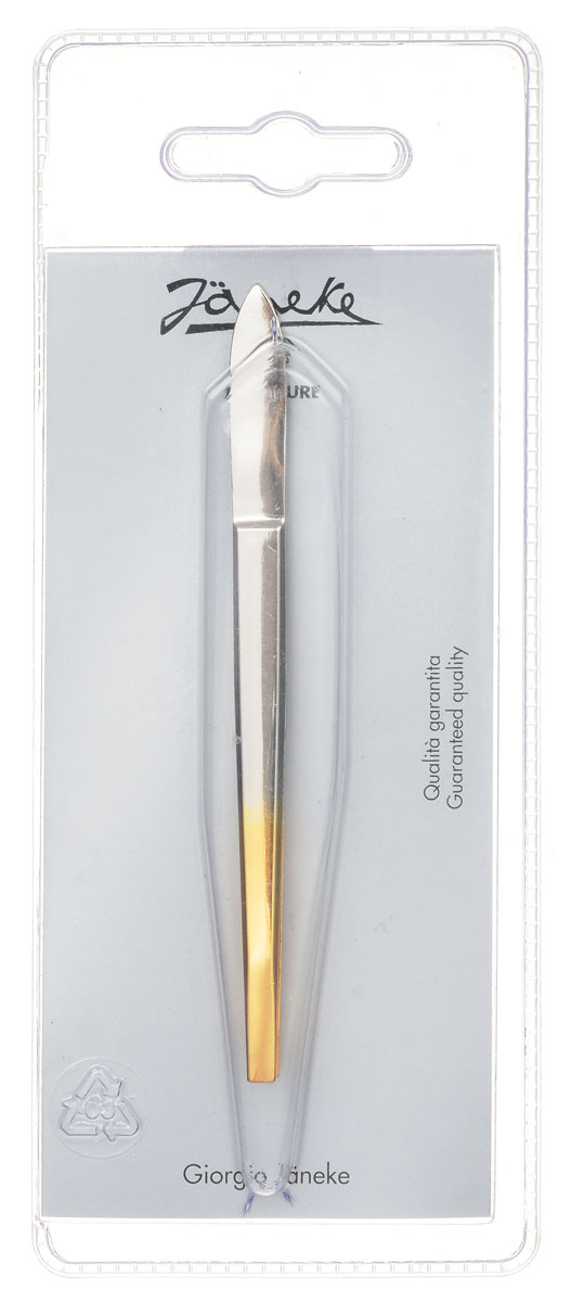 Janeke Пинцет для бровей. MP102G12-637 Janeke Пинцет для бровей. MP102G12-637Пинцет Janeke с прямыми позолоченными кончиками. Прямые края пинцета обеспечивают наилучший захват самых неподдающихся волосков. Пинцет изготовлен из высококачественного материала с использованием современных легирующих добавок и предназначен для применения в области профессиональной косметологии. Товар сертифицирован.