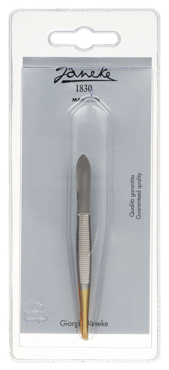 Janeke Пинцет для бровей. MP105G1400М Janeke Пинцет для бровей. MP105G1400МПинцет Janeke со скошенными кончиками. Скошенные края пинцета обеспечивают наилучший захват самых неподдающихся волосков. Пинцет изготовлен из высококачественного материала с использованием современных легирующих добавок и предназначен для применения в области профессиональной косметологии. Товар сертифицирован.