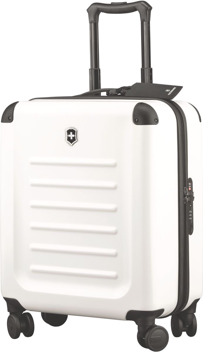 Чемодан Victorinox Spectra, цвет: белый. 3131830231318302 Чемодан Victorinox Spectra, цвет: белый. 3131830231318302Оригинальный швейцарский армейский нож «Swiss Army» был создан в 1897 году в небольшой деревушке Ибах в Швейцарии.С тех пор продукция,выпускаемая под маркой «Victorinox» с ее узнаваемым логотипом в виде креста на щите,по праву считается эталоном отличного качества,высокой функциональности,инновационных технологий и культового дизайна.Наша преданность принципам в течение последних 130 лет позволила нам создавать продукты,которые являются выдающимися не только по дизайну и качеству,но которые также являются надежными спутниками в больших и маленьких жизненных приключениях.Сегодня мы с гордостью представляем линейку сумок,чемоданов и дорожных аксессуаров,которые наилучшим образом воплощают в себе данные принципы,а также сочетают в себе черты нашего лучшего классического стиля.Victorinox привносит инновации в жесткие чемоданы коолекции Spectra 2.0.Специально разработанные для того,чтобы путешестия с жесткими чемоданами были удобнее,изысканные,стильные модели для ручной клади имеют на передней стороне крышку на молнии для быстрого доступа и организациооную секцию для того,чтобы у вас была возможность на ходу получить доступ к вещам,которые больше всего могут вам понадобиться в путешествии:ноутбук,планшет,билеты,паспорт и другое.Такая конструкция с двумя вариантами доступа позволяет вам паковать вещи с двух сторон:через крышку быстрого доступа на передней части или,открывосновное отделение чемодана.Разработаны ультра-легкими,но не в ущерб долговечности,чемоданы из 100%поликарбоната Bayer имеют стильную матовую поверхность,устойчивую к царапинам и защитные кожухи на углах.Система восьми колес,обеспечивающих стабильный и мягкий ход,и удобная жвойная ручка — все это гарантирует исключительную функциональностьчемоданов Spectra 2.0.Дверца для быстрого доступа содержит организационное пространство для ноутбука,планшета,смартфона,паспорта,билетов и других вещейБлагодаря 100% поликарбонату Bayer легкий вес чемодана успешно совмещен с повышенной прочностьюПрототип модели прошел целых 30 основательных и строгих испытаний,в ходе которых проводилась симуляция самых экстремальных сценариев и условий внешней среды,возможных в реальной жизни.Жесткий режим проводимых тестов гарантирует точность,прочность и износоустойчивость,т.е. все признаки высокого качества и эксплуатационных характеристик,которые покупатель ожидает от продукции «Victorinox».Далее каждое изделие проходит тщательный контроль сертифицированным техническим специалистом.В результате мы можем безоговорочно отвечать за качество нашей продукции и гарантировать отсутствие заводского брака в каждом изделии нашего производства в течение всего гарантийного срока.На тот маловероятный случай,если в приобретенном вами изделии возникает дефект функционального характера,на который распространяется гарантийные обязательства производителя,мы располагаем международной сетью Авторизованных центров ремонтного обслуживания.На изделия коллекции Spectra распространяется международная ограниченная 10-летняя гарантия.Мы хотим,чтобы вы остались довольны приобретенным вами изделием!Ни о чем не беспокойтесь:мы уже обо всем позаботились! ХАРАКТЕРИСТИКИ И СВОЙСТВАТонкий, сверхлегкий, изготовленный из ударопрочного 100% чистого поликарбоната Bayer, этот удобный чемодан идеально подходит для коротких поездок и отвечает большинству международных требований для ручной клади, включая требования Международной ассоциации воздушного транспорта IATAУдобная ручка для переноски, двойная алюминиевая телескопическая ручка, фиксирующаяся в трех разных положениях: 104 см, 99 см и 94 см для удобства путешественников с разным ростом Двойные колеса обеспечивают мягкий ход чемодана и гарантируют свободное перемещение по любой поверхности, сохраняя при этом 360° маневренность и практически нулевой вес чемодана Ударопрочный 100% поликарбонат Bayer, со стильной, устойчивой к царапинам матовой поверхностью обеспечивает повышенную жесткость, сохраняя в