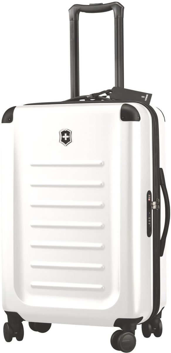 Чемодан Victorinox Spectra, цвет: красный. 3131840231318402 Чемодан Victorinox Spectra, цвет: красный. 3131840231318402Оригинальный швейцарский армейский нож «Swiss Army» был создан в 1897 году в небольшой деревушке Ибах в Швейцарии.С тех пор продукция,выпускаемая под маркой «Victorinox» с ее узнаваемым логотипом в виде креста на щите,по праву считается эталоном отличного качества,высокой функциональности,инновационных технологий и культового дизайна.Наша преданность принципам в течение последних 130 лет позволила нам создавать продукты,которые являются выдающимися не только по дизайну и качеству,но которые также являются надежными спутниками в больших и маленьких жизненных приключениях. Сегодня мы с гордостью представляем линейку сумок,чемоданов и дорожных аксессуаров,которые наилучшим образом воплощают в себе данные принципы,а также сочетают в себе черты нашего лучшего классического стиля. Victorinox привносит инновации в жесткие чемоданы коолекции Spectra 2.0.Специально разработанные для того,чтобы путешестия с жесткими чемоданами были удобнее,изысканные,стильные модели для ручной клади имеют на передней стороне крышку на молнии для быстрого доступа и организациооную секцию для того,чтобы у вас была возможность на ходу получить доступ к вещам,которые больше всего могут вам понадобиться в путешествии:ноутбук,планшет,билеты,паспорт и другое.Такая конструкция с двумя вариантами доступа позволяет вам паковать вещи с двух сторон:через крышку быстрого доступа на передней части или,открывосновное отделение чемодана.Разработаны ультра-легкими,но не в ущерб долговечности,чемоданы из 100%поликарбоната Bayer имеют стильную матовую поверхность,устойчивую к царапинам и защитные кожухи на углах.Система восьми колес,обеспечивающих стабильный и мягкий ход,и удобная жвойная ручка — все это гарантирует исключительную функциональностьчемоданов Spectra 2.0. Дверца для быстрого доступа содержит организационное пространство для ноутбука,планшета,смартфона,паспорта,билетов и других вещейБлагодаря 100% поликарбонату Bayer легкий вес чемодана успешно совмещен с повышенной прочностью Прототип модели прошел целых 30 основательных и строгих испытаний,в ходе которых проводилась симуляция самых экстремальных сценариев и условий внешней среды,возможных в реальной жизни.Жесткий режим проводимых тестов гарантирует точность,прочность и износоустойчивость,т.е. все признаки высокого качества и эксплуатационных характеристик,которые покупатель ожидает от продукции «Victorinox».Далее каждое изделие проходит тщательный контроль сертифицированным техническим специалистом.В результате мы можем безоговорочно отвечать за качество нашей продукции и гарантировать отсутствие заводского брака в каждом изделии нашего производства в течение всего гарантийного срока.На тот маловероятный случай,если в приобретенном вами изделии возникает дефект функционального характера,на который распространяется гарантийные обязательства производителя,мы располагаем международной сетью Авторизованных центров ремонтного обслуживания.На изделия коллекции Spectra распространяется международная ограниченная 10-летняя гарантия.Мы хотим,чтобы вы остались довольны приобретенным вами изделием!Ни о чем не беспокойтесь:мы уже обо всем позаботились! ХАРАКТЕРИСТИКИ И СВОЙСТВАмУдобная ручка для переноски, двойная алюминиевая телескопическая ручка, фиксирующаяся в трех разных позициях: 104 см, 99 см и 94 см для удобства путешественников с разным ростомДвойные колеса обеспечивают мягкий ход чемодана и гарантируют свободное перемещение по любой поверхности, сохраняя при этом 360° маневренность и минимальный вес чемоданаУдаропрочный 100% поликарбонат Bayer, со стильной, устойчивой к царапинам матовой поверхностью обеспечивает повышенную жесткость, сохраняя высокий уровень функциональностиЗащитные угловые кожухи и накладки застежек обеспечивают дополнительную защиту зонам, наиболее подверженным повреждениям или износуСетчатая разделительная стенка на молнии растягивается для удобства упаковкиФиксирующие ремни в форме Y о