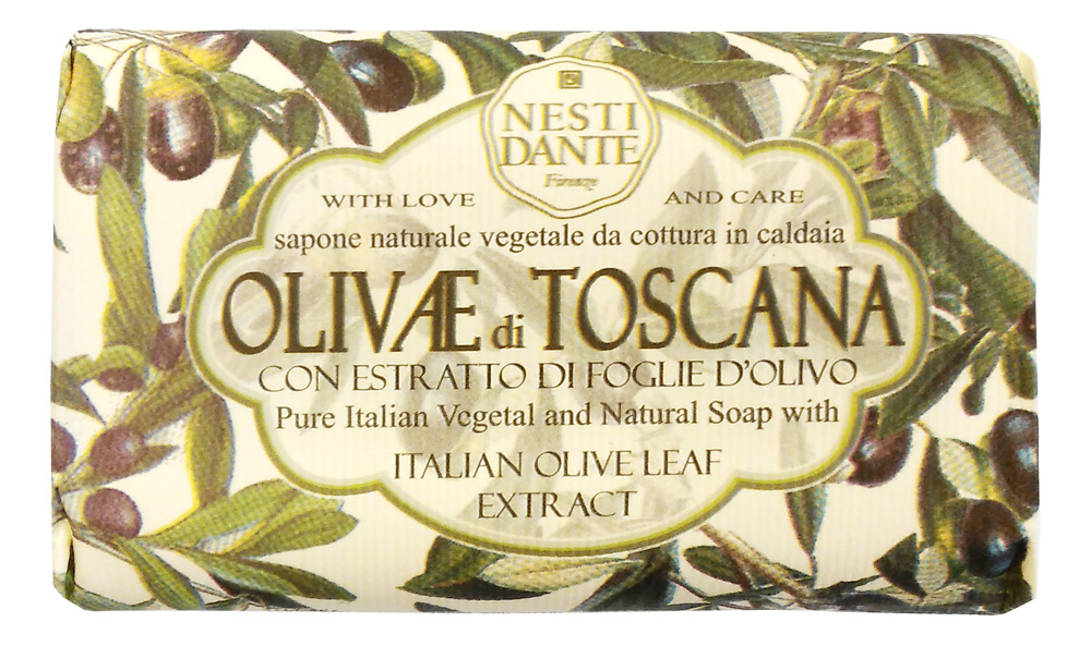 Nesti Dante Мыло Olivae di Toscana - Тосканская олива 150г12083678 Nesti Dante Мыло Olivae di Toscana - Тосканская олива 150г12083678Оливковое дерево – это символ жизни, мудрости, процветания, мира и долголетия. В знак признания к этому замечательному дереву Nesti Dante создал три вида мыла, вдохновленные сортами оливок из разных регионов Италии.