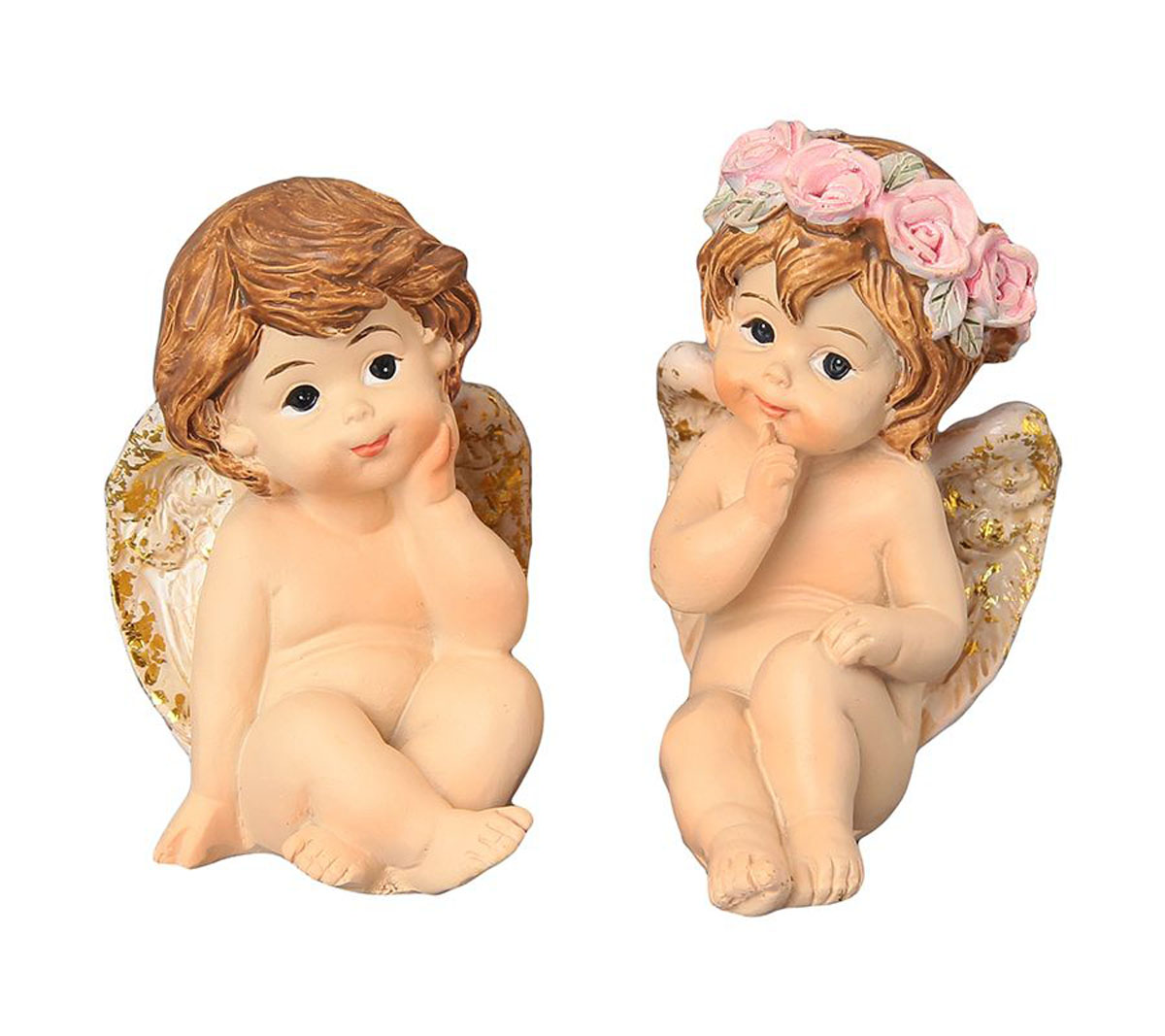 Набор декоративных фигурок Elan Gallery Ангелочки, 2 штTHN132N Набор декоративных фигурок Elan Gallery Ангелочки, 2 штTHN132NНабор декоративных фигурок Elan Gallery Ангелочки, изготовленный из полистоуна, станет необычным аксессуаром для вашего интерьера. Эти очаровательные вещицы станут отличным подарком вашим друзьям и близким.Размер фигурки: 4 х 4 х 6 см.