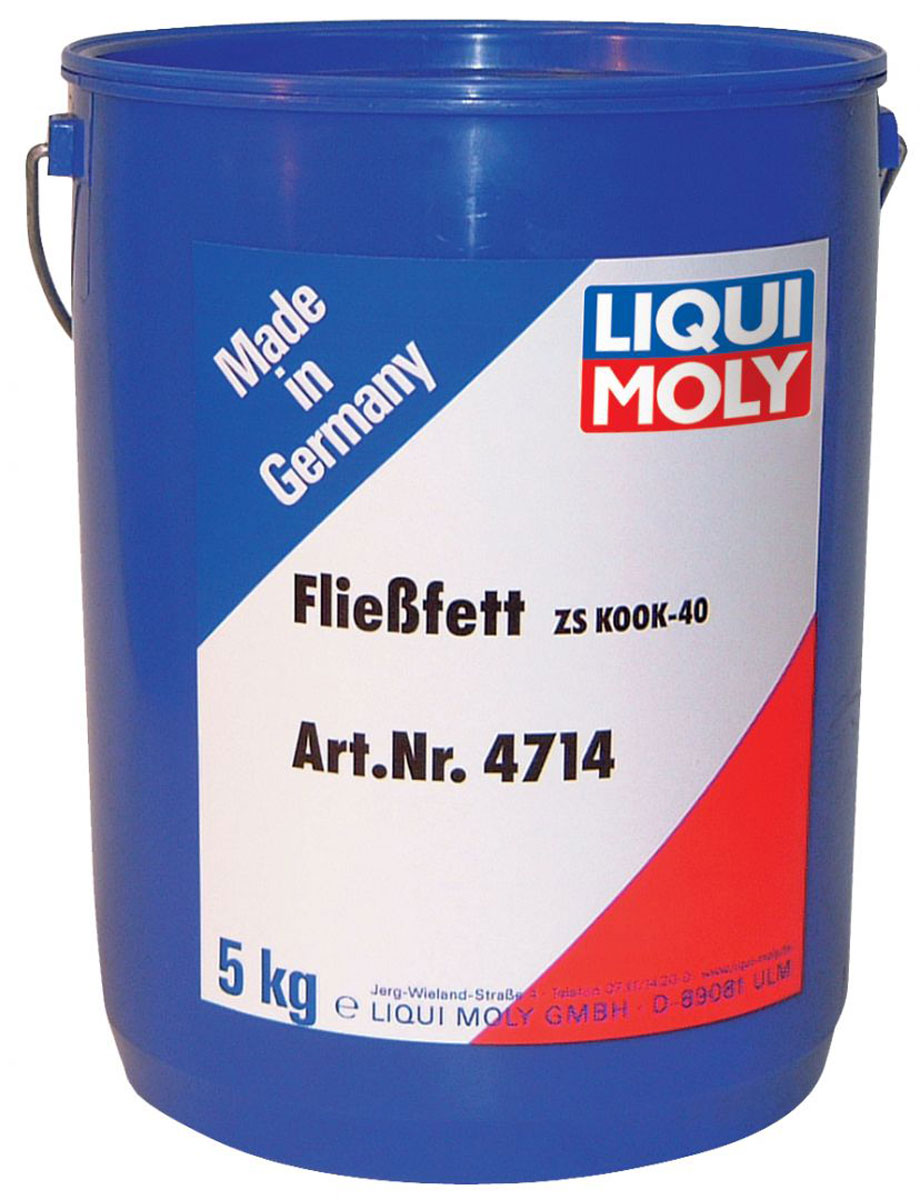 Смазка консистентная Liqui Moly Fliessfett ZS KOOK-40, для центральных систем, 5 кгкн12-60авц Смазка консистентная Liqui Moly Fliessfett ZS KOOK-40, для центральных систем, 5 кгкн12-60авцСветло-бежевая консистентная смазка Liqui Moly Fliessfett ZS KOOK-40 NLGI 00 для централизованной системы смазки грузовых автомобилей и промышленных редукторов, требующих такой смазочный материал. Для подшипников качения и скольжения, шестерен, шаровых опор и наконечников, шкворней и другого. Стойка к воздействию воды и низких температур. Температурный диапазон использования от -40°С до +120°С.Особенности:Отлично прокачивается насосом.На литиевом загустителеУстойчива к вымыванию горячей и холодной водой.Хорошие низкотемпературные свойства.Выдерживает высокое давление.Обеспечивает отличные смазывающие и разделяющие свойства.Применяется в широком диапазоне температур.Товар сертифицирован.