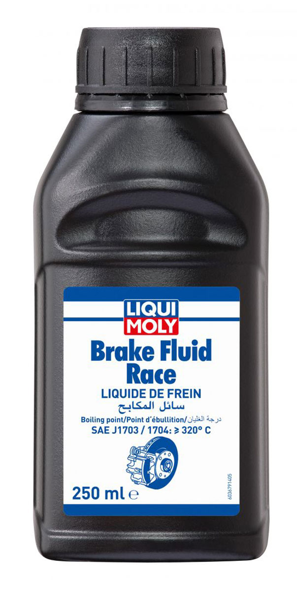 Жидкость тормозная Liqui Moly Racing Brake Fluid, спортивная, 0,25 лSVC-300 Жидкость тормозная Liqui Moly Racing Brake Fluid, спортивная, 0,25 лSVC-300Liqui Moly Racing Brake Fluid - это синтетическая тормозная жидкость. Содержит ингибиторы, предотвращающие коррозию металлических деталей тормозных механизмов и уменьшающие окисление при высоких температурах. При старении продукта не образуются кислотные продукты. Liqui Moly Racing Brake Fluid специально разработана, чтобы увеличить срок службы компонентов гидравлических тормозов и систем сцепления спортивных автомобилей и мотоциклов. Жидкость имеет высокую влажную и сухую точку кипения, таким образом, обеспечивая безопасное торможение даже после длительного периода эксплуатации. Особый компонент помогает предотвращать формирование паровых пузырей. Liqui Moly Racing Brake Fluid идеальна для использования в тормозных системах с ABS. Соответствует стандарту DOT4. Смешивается со всеми стандартными тормозными жидкостями на синтетической основе.
