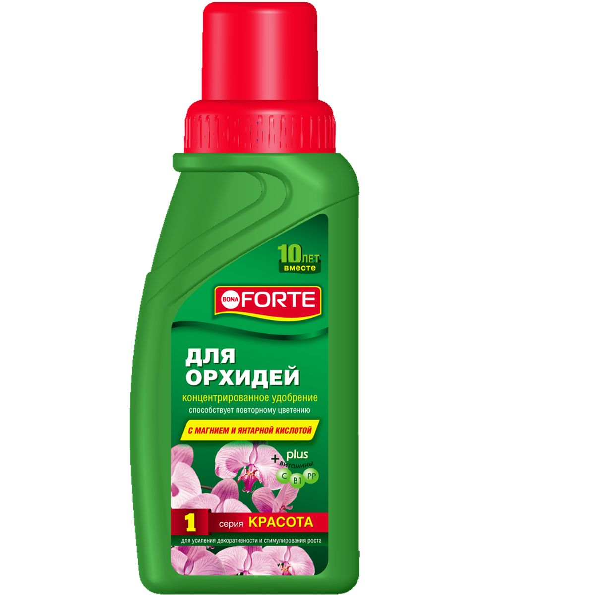 Жидкое комплексное удобрение Bona Forte, для орхидей, 285 млBH0429_белый Жидкое комплексное удобрение Bona Forte, для орхидей, 285 млBH0429_белыйКомплексное удобрение стимулирует повторное цветение орхидей, обеспечивает отличный рост,а также прекрасный здоровый вид ваших любимых цветов.