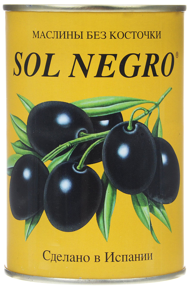 Sol Negro маслины черные без косточек, 480 г0120710 Sol Negro маслины черные без косточек, 480 г0120710Превосходные черные маслины Sol Negro без косточек. Оливки и маслины Sol Negro - давно знакомый потребителям бренд, один из лидеров в данной категории продуктов.