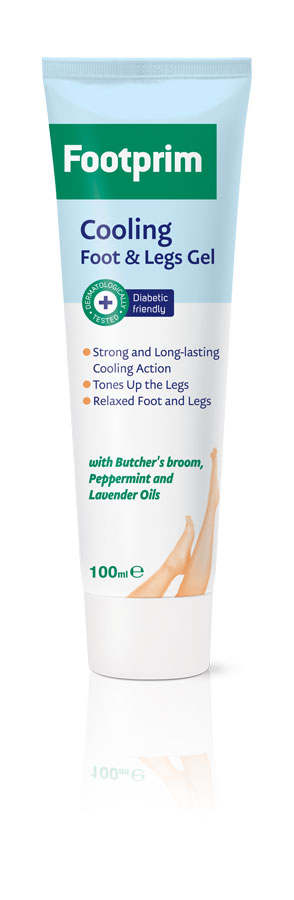 Footprim Гель для ног охлаждающий Cooling Foot&Legs Gel, 100 млAC-1121RD Footprim Гель для ног охлаждающий Cooling Foot&Legs Gel, 100 млAC-1121RDCooling Foot&Leg Gel интенсивно и длительно охлаждает горячие и тяжелые ноги. Экстракт иглицы колючей повышает тонус вен и улучшает кровообращение. Комбинация экстрактов мяты и лаванды снимает напряжение. Чувствуйте свои ноги легкими, свежими и отдохнувшими. Продукт тестирован дерматологически.