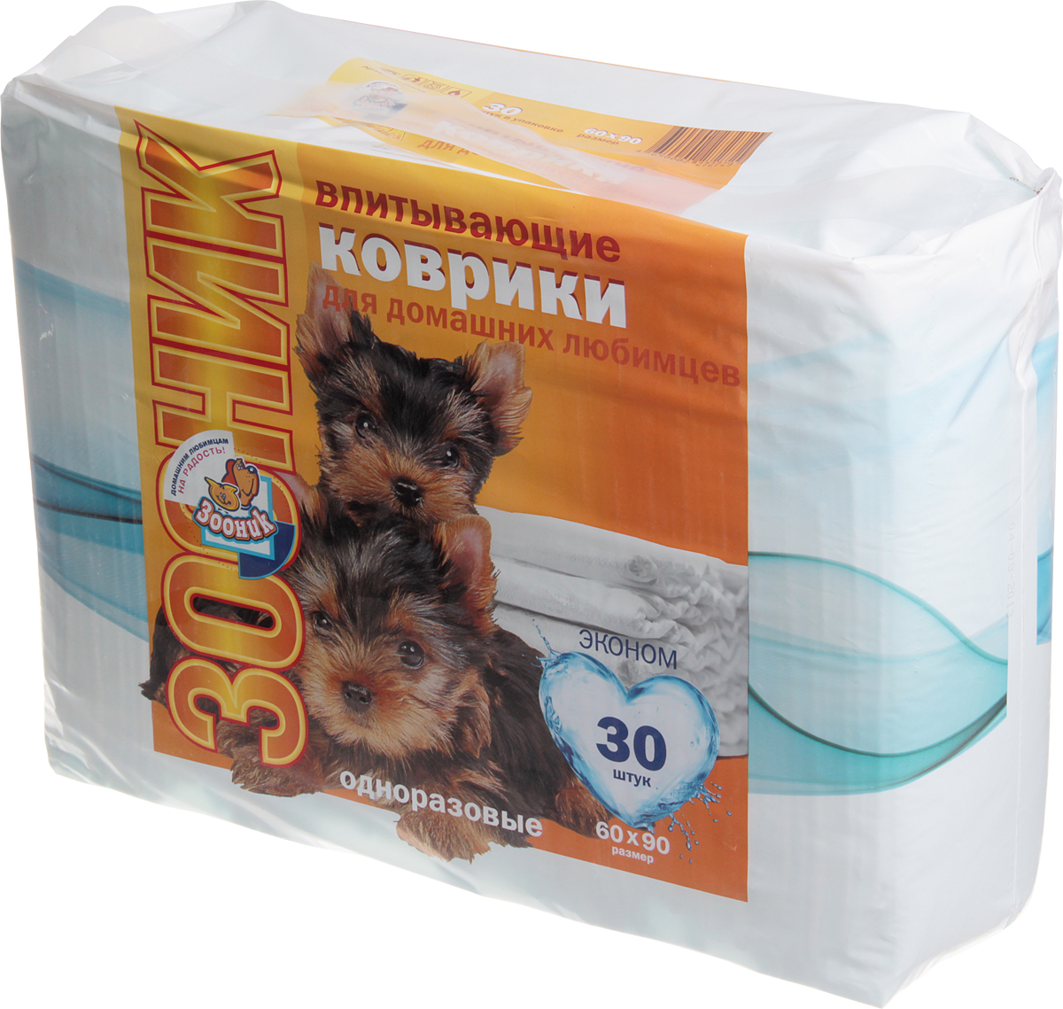 Коврики впитывающие Зооник, 60 х 90 см, 30 шт0120710 Коврики впитывающие Зооник, 60 х 90 см, 30 шт0120710Коврики впитывающие Зооник предназначены для одноразового использования. Верхний слой изготовлен из мягкого нетканого гипоаллергенного материала, который отлично впитывает и удерживает влагу и поглощает запах. Коврики могут использоваться как для туалетных лотков, так и при транспортировке в переноске или автомобиле.Количество: 30 шт.