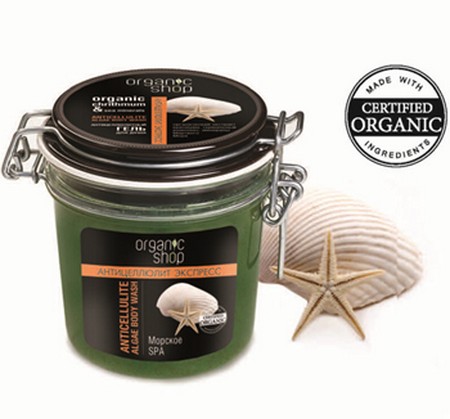 Organic Shop Гель для тела Антицеллюлитное морское спа, 350 млFS-00897 Organic Shop Гель для тела Антицеллюлитное морское спа, 350 млFS-00897Organic Shop Гель для душа антицеллюлитный морское спа 350мл. Легкий гель с приятной текстурой обладает интенсивным антицеллюлитным действием благодаря активным компонентам, входящим в его состав. Органический экстракт критмума оказывает мощный лимфодренажный эффект, предупреждает появление целлюлита. Минералы мертвого моря способствуют оттоку жидкости из тканей, улучшают структуру кожи, которая постепенно приобретает тонус, мягкость и гладкость. Термальный комплекс укрепляет структуру кожи, выравнивая ее.