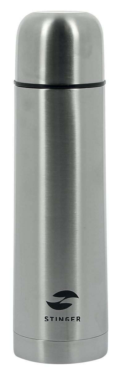 Термос Stinger, 750 млHY-VF102-2 Термос Stinger, 750 млHY-VF102-2Термос Stinger изготовлен из высококачественной нержавеющей стали с матовой полировкой. Двойная колба из нержавеющей стали сохраняет напитки горячими или холодными до 24 часов, после 24 часов температура наполнения сохраняется на отметке 50°C. Термос еще удобен и тем, что нет необходимости полностью откручивать пробку. Чтобы налить напиток, просто нажмите кнопку. Крышку можно использовать в качестве кружки, ее внутренняя поверхность имеет отделку пластиком, гигиенична и легка в очистке. Удобный, компактный и практичный термос пригодится в путешествии, походе и поездке. Диаметр горлышка: 5 см. Диаметр основания термоса: 8 см. Высота термоса: 26,5 см.