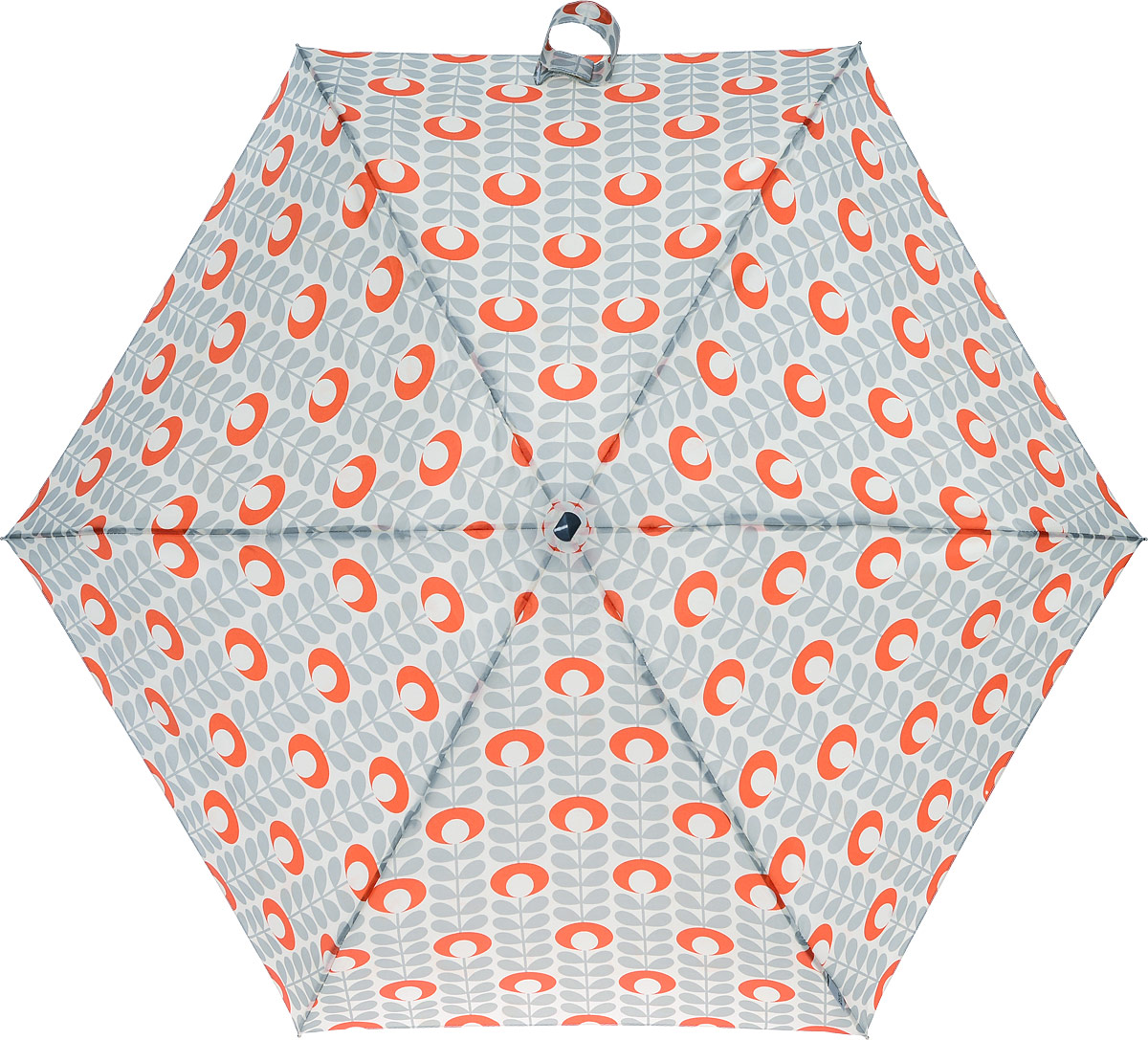 Зонт женский Orla Kiely Tiny, механический, 5 сложений, цвет: бежевый, серый, оранжевый. L744-3209П250070003-9 Зонт женский Orla Kiely Tiny, механический, 5 сложений, цвет: бежевый, серый, оранжевый. L744-3209П250070003-9Стильный механический зонт Orla Kiely Tiny в 5 сложений даже в ненастную погоду позволит вам оставаться элегантной. Облегченный каркас зонта выполнен из 6 спиц из фибергласса и алюминия, стержень также изготовлен из алюминия, удобная рукоятка - из дерева. Купол зонта выполнен из прочного полиэстера. В закрытом виде застегивается хлястиком на липучке. Яркий оригинальный рисунок в виде оригинальных листьев поднимет настроение в дождливый день.Зонт механического сложения: купол открывается и закрывается вручную до характерного щелчка.На рукоятке для удобства есть небольшой шнурок, позволяющий надеть зонт на руку тогда, когда это будет необходимо. К зонту прилагается чехол, который оформлен нашивкой с названием бренда. Такой зонт компактно располагается в кармане, сумочке, дверке автомобиля.