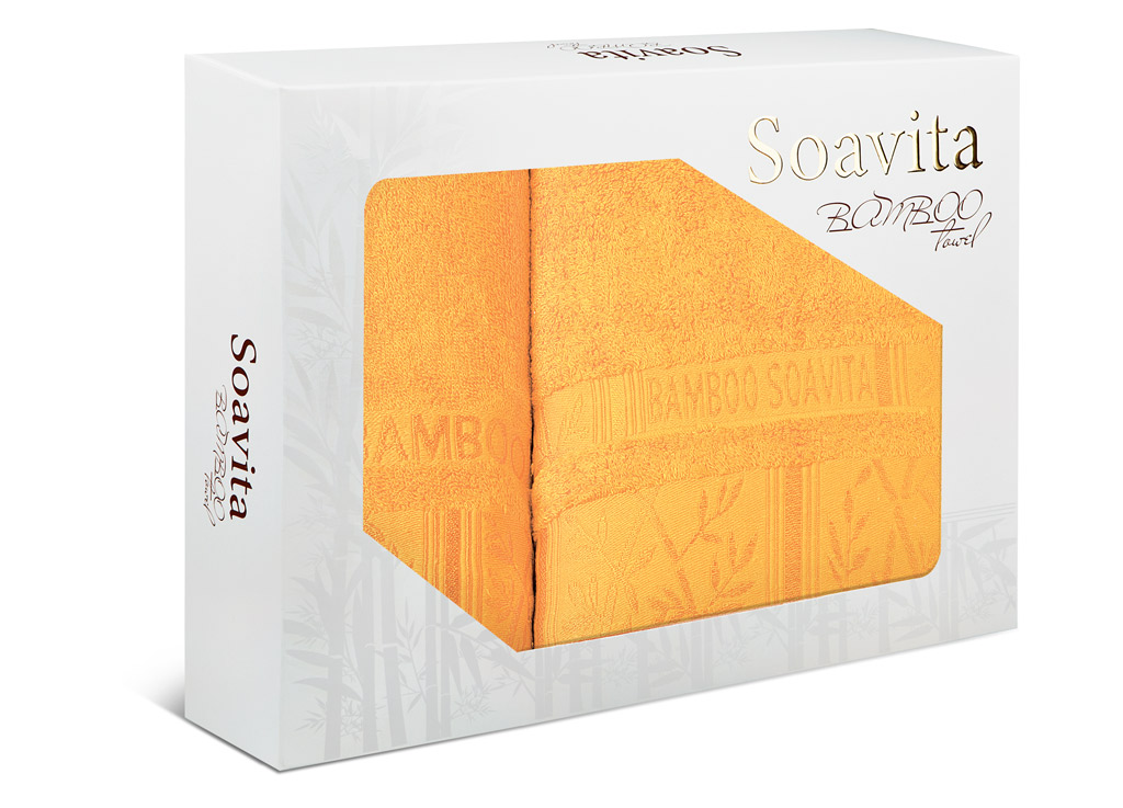 Набор махровых полотенец Soavita Sofia, цвет: желтый, 2 штRSP-202S Набор махровых полотенец Soavita Sofia, цвет: желтый, 2 штRSP-202SМахровое полотно создается из хлопковых нитей, которые, в свою очередь, прядутся из множества хлопковых волокон. Чем длиннее эти волокна, тем прочнее будет нить, и, соответственно, изделие. Длина составляющих хлопковую нить волокон влияет и на фактуру получаемой ткани: чем они длиннее, тем мягче и пушистее получится махровое изделие, тем лучше будет впитывать изделие воду. Хотя на впитывающие качество махры – ее гигроскопичность, не в последнюю очередь влияет состав волокна. Мягкая махровая ткань отлично впитывает влагу и быстро сохнет.