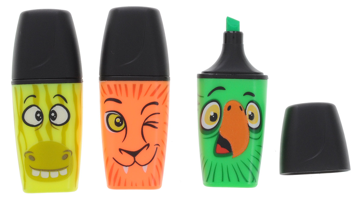 Stabilo Текстовыделитель Boss Mini Funnimals цвет желтый зеленый оранжевый 3 шт72523WD Stabilo Текстовыделитель Boss Mini Funnimals цвет желтый зеленый оранжевый 3 шт72523WDМини-формат и захватывающие истории по-прежнему популярны среди школьников, а новые герои STABILO все также востребованы. Привлекательный дизайн и оригинальная упаковка подчеркивают уникальность товара, привлекают внимание. Контуры рисунка на корпусе мини-маркеров светятся в темноте. Три цвета – три разных образа. Оригинальная упаковка подчеркивает образ и уникальность товара и привлекает дополнительное внимание. Обладает всеми достоинствами STABILO BOSS ORIGINAL.