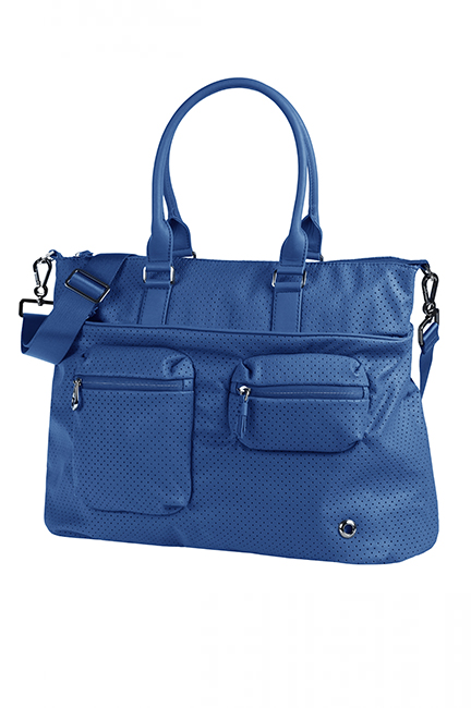 Сумка женская Samsonite, цвет: синий. 93V-3100810130-11 Сумка женская Samsonite, цвет: синий. 93V-3100810130-11Женская сумка Samsonite изготовлена из полиуретана и оформлена металлической фурнитурой. Изделие содержит одно основное отделение, закрывающееся на застежку-молнию. Внутри отделения расположены два накладных кармашка для мелочей и врезной карман на молнии. Лицевая сторона сумки дополнена вместительным карманом на молнии и двумя объемными кармашками, каждый из которых закрывается на молнию. На задней стороне изделия расположен карман на застежке-молнии. Сумка оснащена двумя удобными ручками и наплечным ремнем регулируемой длины.