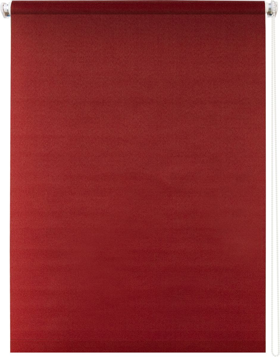 Штора рулонная Уют Плайн, цвет: красный, 120 х 175 см62.РШТО.7511.120х175 Штора рулонная Уют Плайн, цвет: красный, 120 х 175 см62.РШТО.7511.120х175Штора рулонная Уют Плайн выполнена из прочного полиэстера с обработкой специальным составом, отталкивающим пыль. Ткань не выцветает, обладает отличной цветоустойчивостью и светонепроницаемостью.Штора закрывает не весь оконный проем, а непосредственно само стекло и может фиксироваться в любом положении. Она быстро убирается и надежно защищает от посторонних взглядов. Компактность помогает сэкономить пространство. Универсальная конструкция позволяет крепить штору на раму без сверления, также можно монтировать на стену, потолок, створки, в проем, ниши, на деревянные или пластиковые рамы. В комплект входят регулируемые установочные кронштейны и набор для боковой фиксации шторы. Возможна установка с управлением цепочкой как справа, так и слева. Изделие при желании можно самостоятельно уменьшить. Такая штора станет прекрасным элементом декора окна и гармонично впишется в интерьер любого помещения.