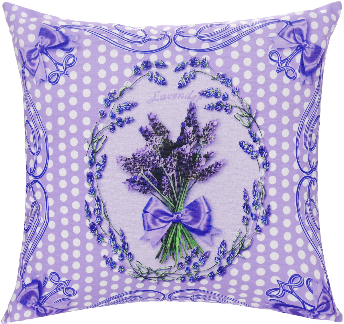 Подушка декоративная GiftnHome Лаванда, 40 х 40 cм1004900000360 Подушка декоративная GiftnHome Лаванда, 40 х 40 cм1004900000360Декоративная подушка GiftnHome Лаванда - это яркое украшение вашего дома. Чехол выполнен из ткани Оксфорд и украшен красочным изображением. Внутренний наполнитель подушки - холлофайбер. Чехол закрывается на молнию.Красивая подушка создаст в доме уют и станет прекрасным элементом декора.