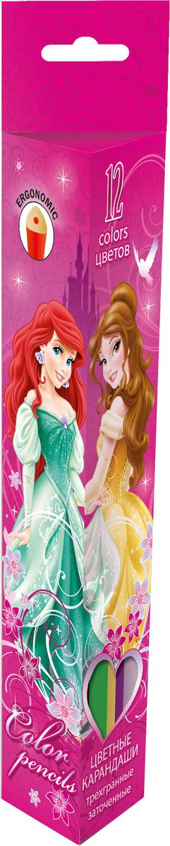 Princess Набор цветных карандашей 12 цветов72523WD Princess Набор цветных карандашей 12 цветов72523WDНабор акварельных карандашей Princess поможет создать чудные картины.При размывании кисточкой водой карандаши создают эффект рисунка акварелью.Карандаши имеют трехгранную форму.В наборе 12 карандашей ярких цветов.