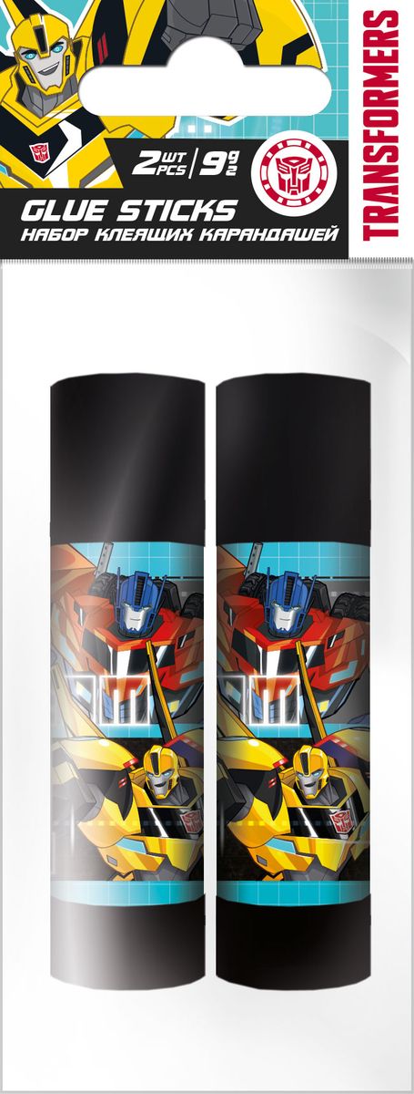 Transformers Клей на основе ПВА 2 штFS-00102 Transformers Клей на основе ПВА 2 штFS-00102Клей-карандаши Transformers на основе ПВА, для склеивания бумаги и картона.