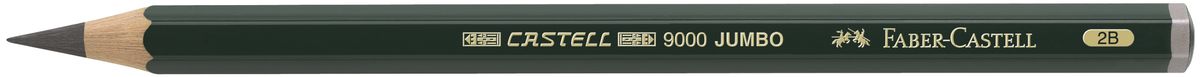 Faber-Castell Карандаш чернографитовый Castell 9000 Jumbo 11930272523WD Faber-Castell Карандаш чернографитовый Castell 9000 Jumbo 11930272523WDЧернографитовый карандаш Faber-Castell Castell 9000 Jumbo предназначен не только для письма, но и для эскизов и рисования.Специальная SV технология вклеивания грифеля предотвращает его поломку при падении, а высокое качество мягкой древесины обеспечивает легкое затачивание.Такой карандаш с чистым графитом не царапает бумагу, ровно и гладко ложится, хорошо штрихует, передавая воздушность и светотени.