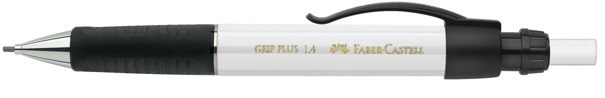 Faber-Castell Карандаш механический Grip Plus цвет корпуса белый 13140172523WD Faber-Castell Карандаш механический Grip Plus цвет корпуса белый 13140172523WDМеханический карандаш Faber-Castell Grip Plus - незаменимый атрибут современного делового человека дома и в офисе.Корпус карандаша круглой формы с металлическим наконечником выполнен из высококачественного пластика. Дополнен корпус удобным пластиковым держателем, трехгранной резиновой областью захвата и толстым выдвижным ластиком. Карандаш оснащен инновационной системой, предотвращающей поломку грифеля.Убирающийся внутрь кончик обеспечивает безопасное ношение карандаша в кармане.Порадуйте друзей и знакомых, оказав им столь стильный знак внимания.