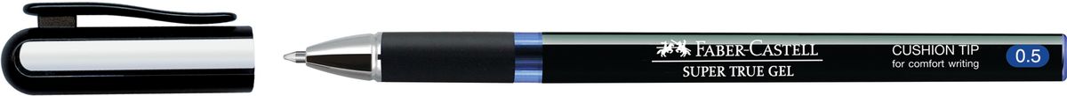 Faber-Castell Ручка-роллер Super True Gel синяя1108103 Faber-Castell Ручка-роллер Super True Gel синяя1108103Ручка-роллер Super True Gel с тонким наконечником 0.5 мм. У ручки очень мягкое письмо, водостойкие и светостойкие чернила, пригодные для письма на документах. Эргономичная зона захвата, имеется колпачок с упругим клипом.