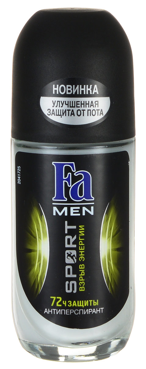 FA MEN Дезодорант роликовый Sport Double Power, 50 млFS-00897 FA MEN Дезодорант роликовый Sport Double Power, 50 млFS-00897FA MEN Антиперспирант Sport Двойное Действие Взрыв Свежести - Откройте для себя длительную део-защиту на 48ч. со свежим арктическим ароматом. - Надежная защита от запаха пота на 48 часов- Стойкий аромат и длительная свежесть на 48 часов- Без белых пятен- Хорошая переносимость кожей подтверждена дерматологами. Применение: наносить антиперспирант на кожу в области подмышек. Не наносить на раздраженную или поврежденную кожу.Также почувствуйте притягательную свежесть, принимая душ с гелем для душа Fa Men Sport Двойное Действие Взрыв Свежести.Более подробную информацию можно найти на сайте: http://www.ru.fa.com/fa-men/ru/ru/home/deodorant/sport-double-power/deo-roll-on-power-boost.html