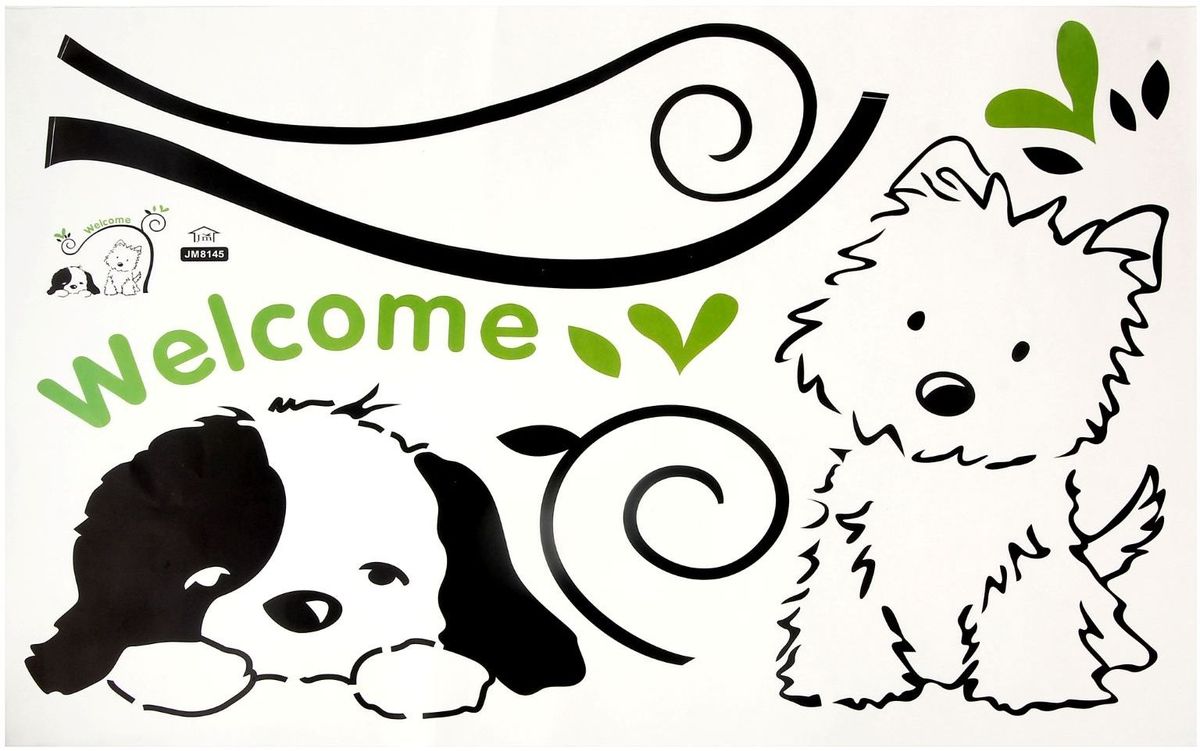 Wall Decor Наклейка интерьерная ЩенятаHOM-79 Wall Decor Наклейка интерьерная ЩенятаHOM-79Наклейка интерьерная - именно то, что раскрасит серые будни яркими красками. Создайте для себя и своих близких атмосферу праздника. Данный товар соответствует российским стандартам качества, вам не придётся краснеть за такой подарок.
