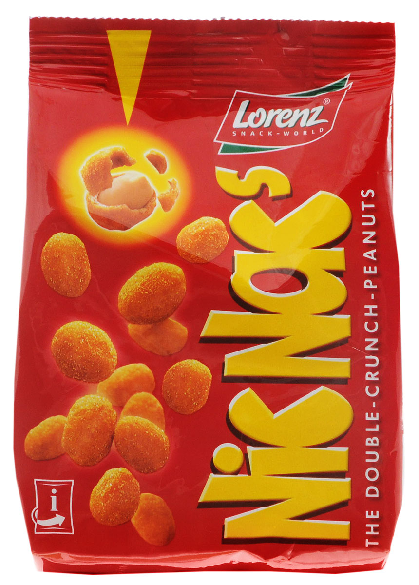 Lorenz NicNacs арахис обжаренный в тесте, 125 г8887290527125 Lorenz NicNacs арахис обжаренный в тесте, 125 г8887290527125Обжаренный арахис в тесте Lorenz NicNacs - это уникальная комбинация цельного арахиса в хрустящей оболочке и аппетитного слоя специй. Очень пикантная и необычная закуска, которая понравится вам и вашим друзьям.