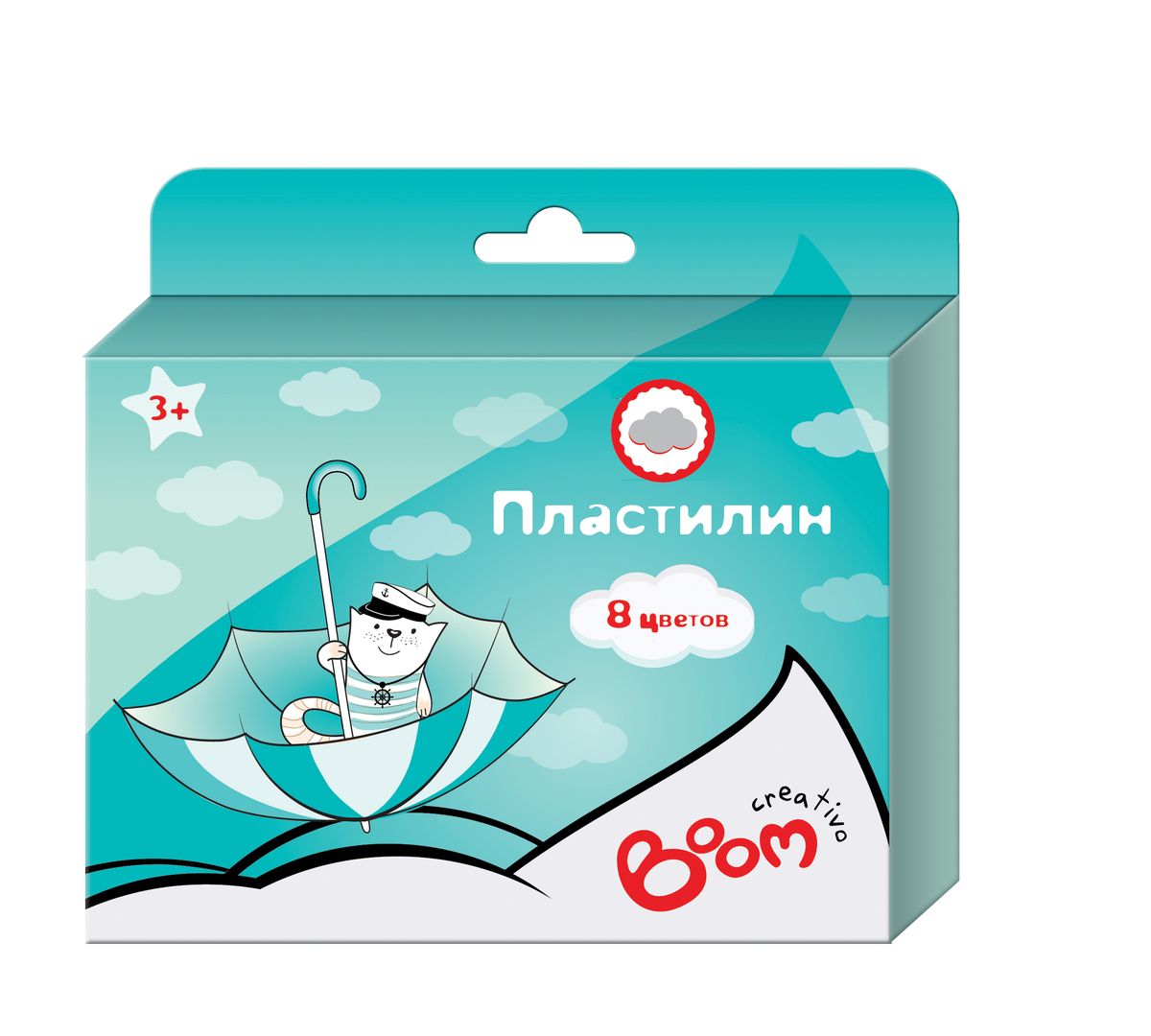 Boom Пластилин Creativo 8 цветов7009U Boom Пластилин Creativo 8 цветов7009UПластилин Boom Creativo, предназначенный для лепки и моделирования, поможет ребенку развить творческие способности, воображение и мелкую моторику рук. У пластилина отличные пластичные свойства - хорошо размягчается, не липнет к рукам, сверхмягкий состав на водной основе.Пластилин безопасен для здоровья при использовании.В наборе пластилин восьми цветов и стек.