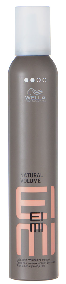 Wella Пена для укладки легкой фиксации EIMI Natural Volume, 300 млMP59.4D Wella Пена для укладки легкой фиксации EIMI Natural Volume, 300 млMP59.4DПена для укладки со степенью фиксации 2 поможет придать волосам идеальную форму и натуральный объем.