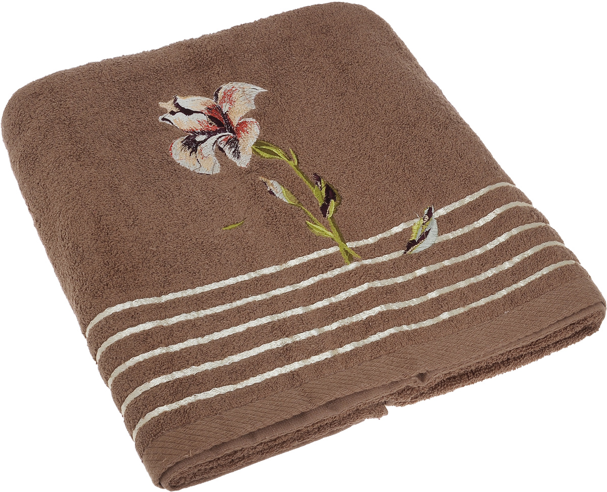 Полотенце Soavita Iris, цвет: коричневый, 70 х 140 см531-105 Полотенце Soavita Iris, цвет: коричневый, 70 х 140 см531-105Полотенце Soavita Iris выполнено из 100% хлопка. Изделие отлично впитывает влагу, быстро сохнет, сохраняет яркость цвета и не теряет форму даже после многократных стирок. Полотенце очень практично и неприхотливо в уходе. Оно создаст прекрасное настроение и украсит интерьер в ванной комнате.