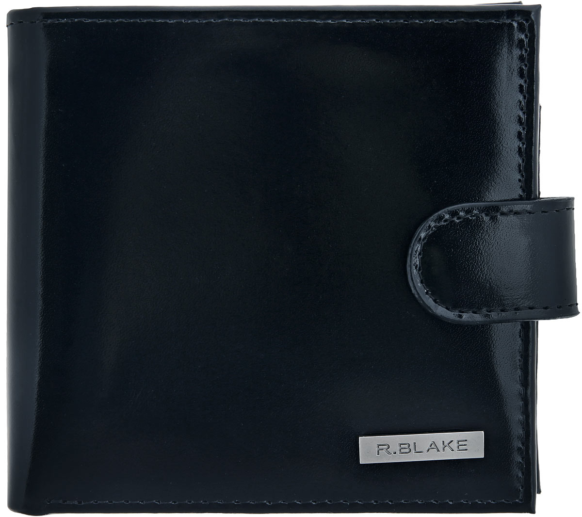 Портмоне мужское R.Blake Everton Gloss, цвет: черный. GEVR00-00KN00-A0601O-K101INT-06501 Портмоне мужское R.Blake Everton Gloss, цвет: черный. GEVR00-00KN00-A0601O-K101INT-06501Стильное мужское портмоне R.Blake Everton Gloss изготовлено из натуральной гладкой кожи с блеском и оформлено металлической пластиной с логотипом бренда.Изделие раскладывается пополам и закрывается хлястиком на кнопку. Внутри изделия расположены три отделения для купюр, одно из которых закрывается на застежку-молнию, два потайных кармашка, накладной карман для мелочи с клапаном на кнопке, восемь кармашков для кредитных карт или визиток и карман с прозрачным окошком для пропуска или фотографии.Стильное портмоне непременно подойдет к вашему образу и порадует простотой, стилем и функциональностью.